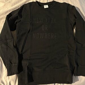 NYON New York or Nowhere Black Crewneck Sweater